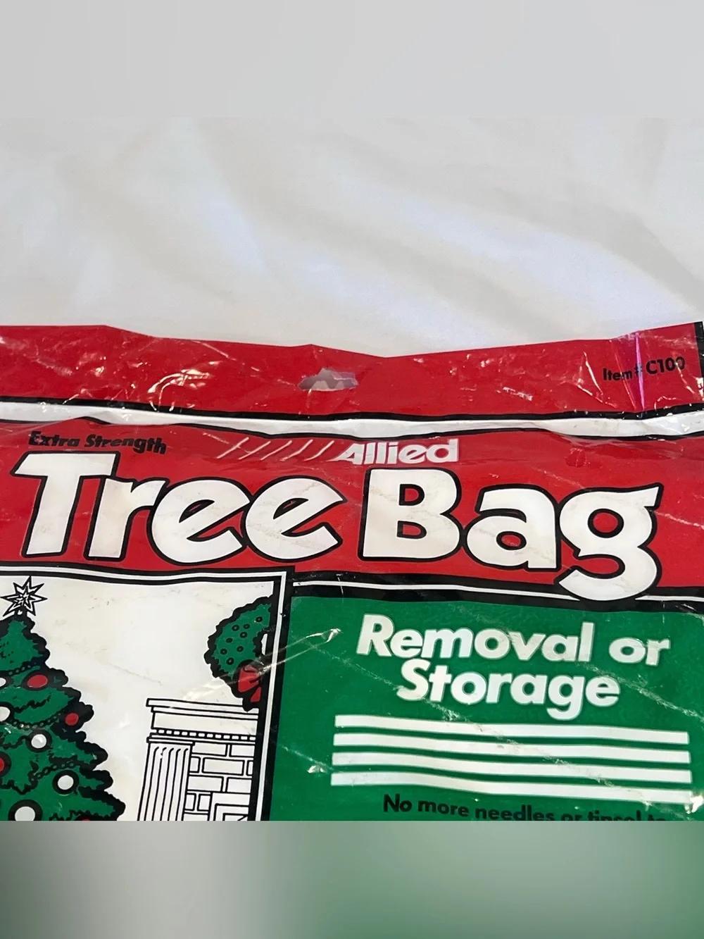Vintage Allied Christmas Tree Bag C100 90” NOS Made USA